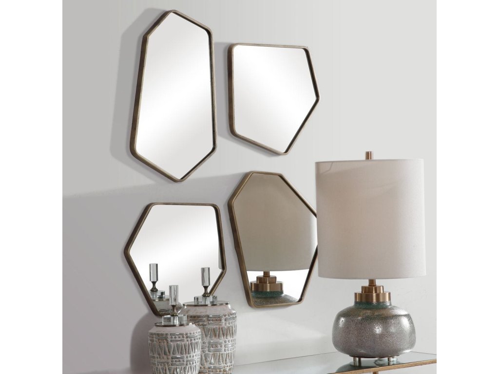 Linneah Mirrors, Gold, S/4 - image 2