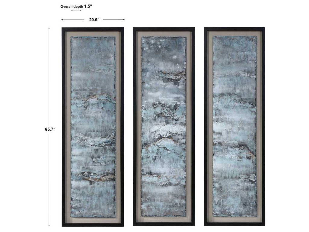 Ocean Swell Framed Prints, S/3, 3 Cartons - image 6