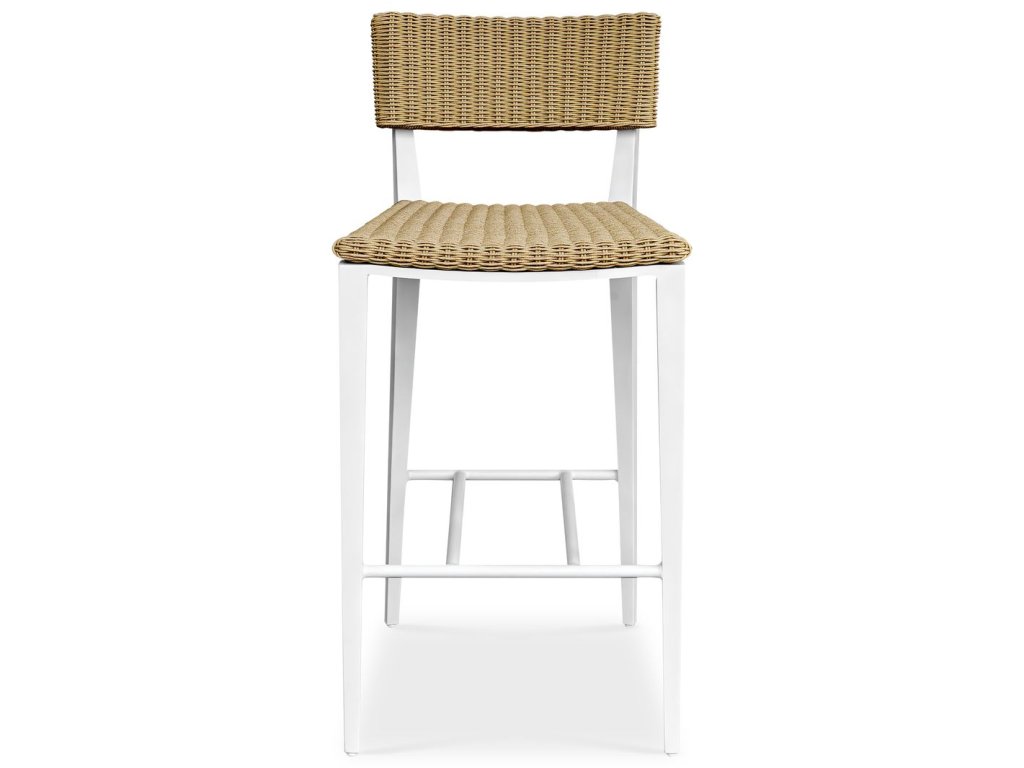 Calbas Outdoor Bar Stool, White - main image