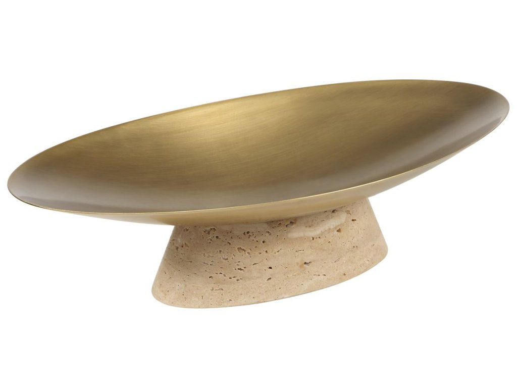Coup De Grace Low Bowl - Travertine - image 3