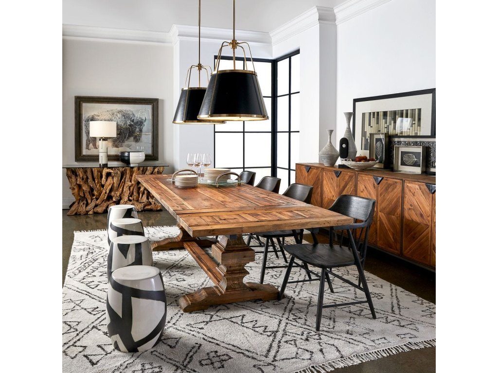 Baldrick Extension Dining Table - Warm Honey - image 1