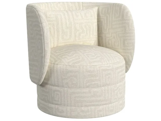 Sanctuary Swivel Chair - Maze Oyster
