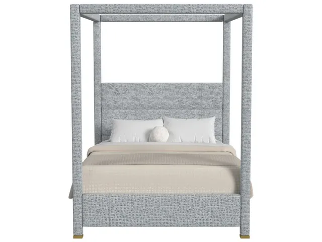 Hibernate Canopy Bed, Queen - Dashing Blue , 2 Cartons