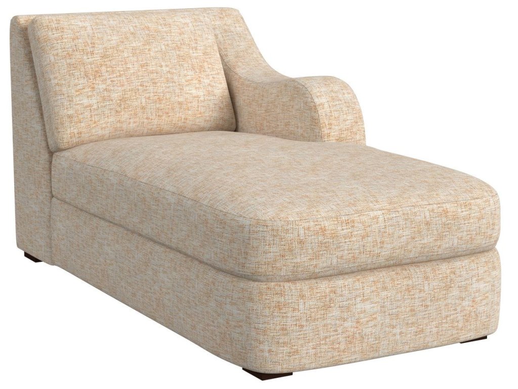 Big Wave Chaise, Right Arm Facing - Thatched Butterscotch - main image