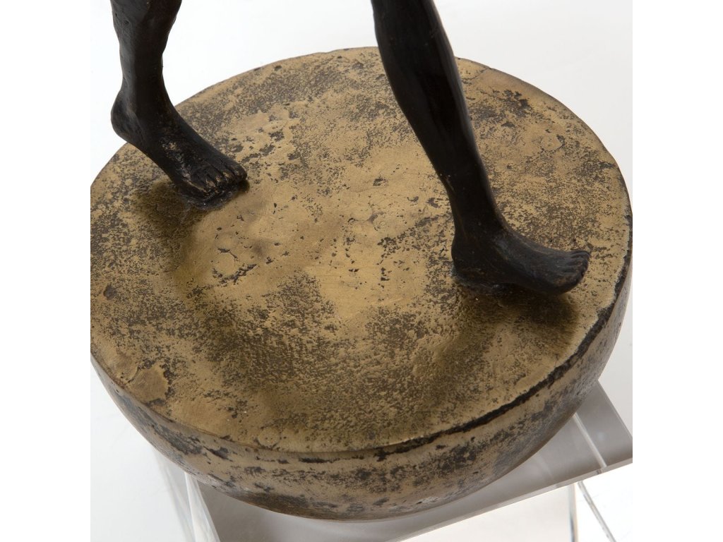 Man Finding Balance Sculpture - image 5