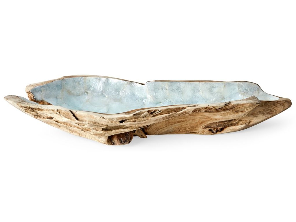 Pearl Forest Bowl - Blue Capiz - main image
