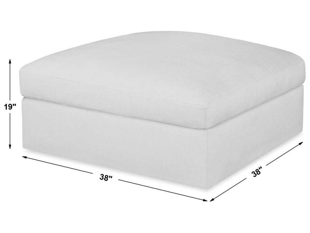 Slope Sofa, Ottoman - Alabaster Chenille - image 6