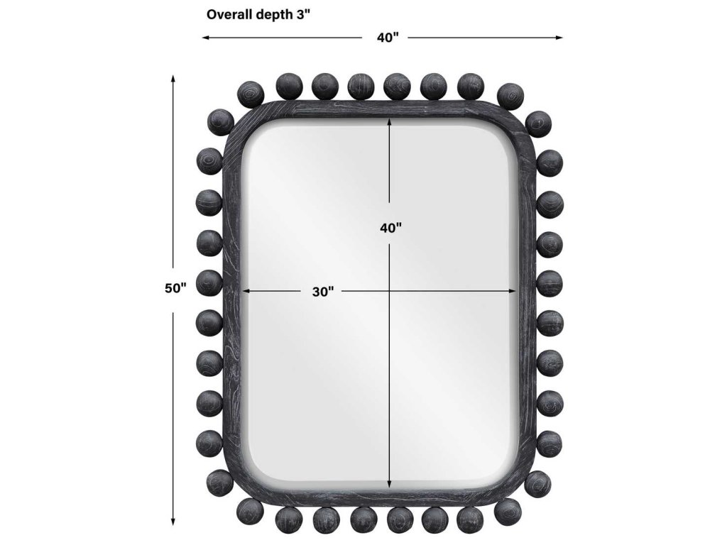 Brianza Mirror - 40X50 Ebony - image 4