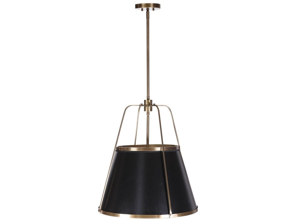 Leather Classic, 4 Lt Pendant - Black - image 7