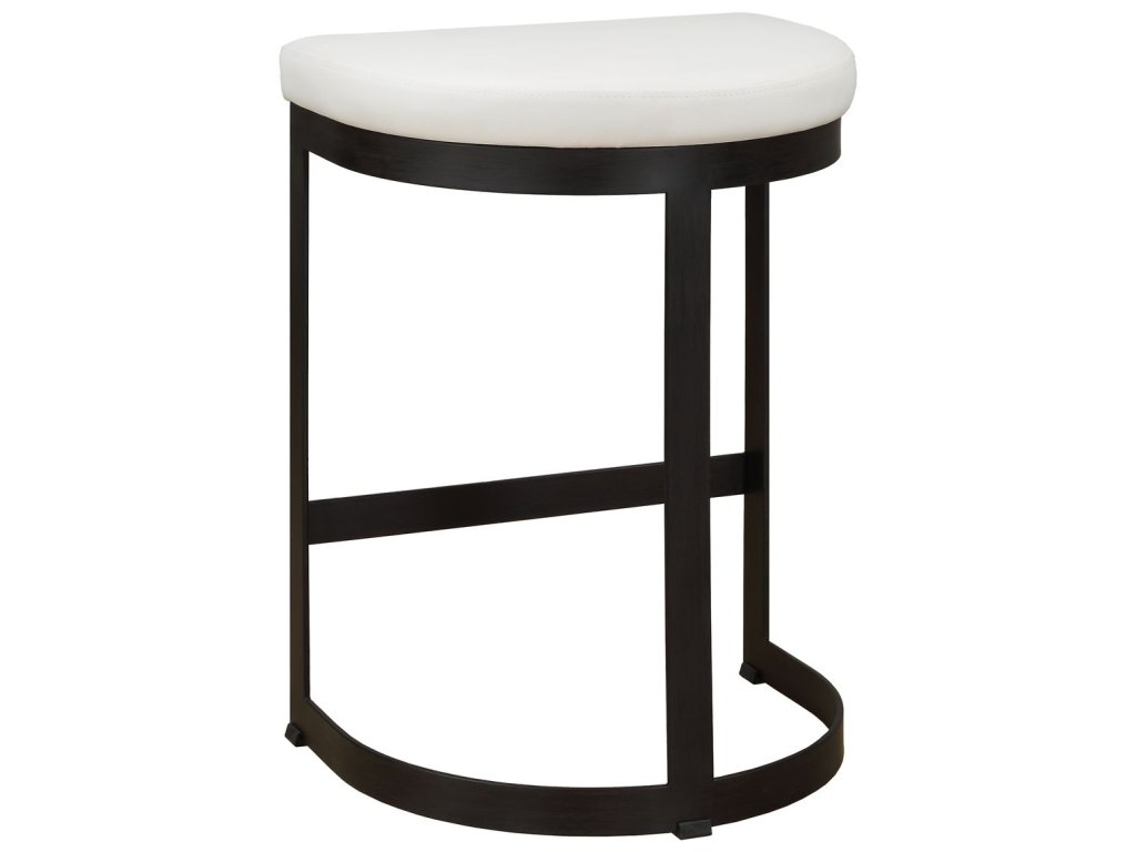Ivanna Counter Stool, Black - White - image 5