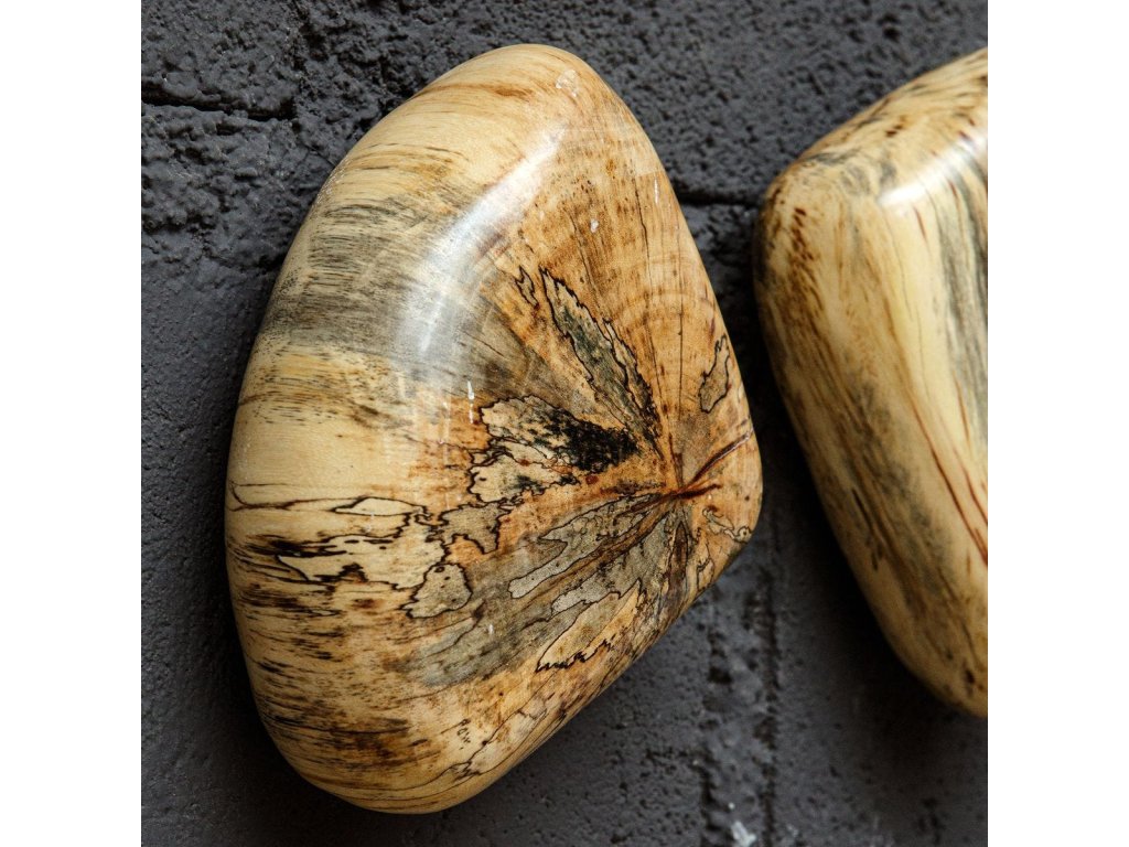 Pebbles Wood Wall Decor, Blonde, S/9 - image 3
