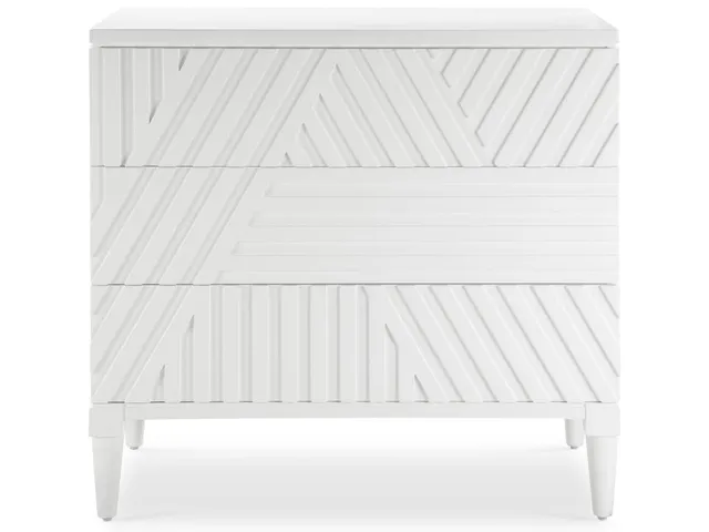 Colby 3 Drawer Chest, White