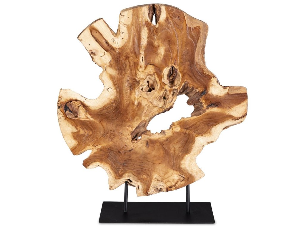Bahati Wood Sculpture, Natural - main image