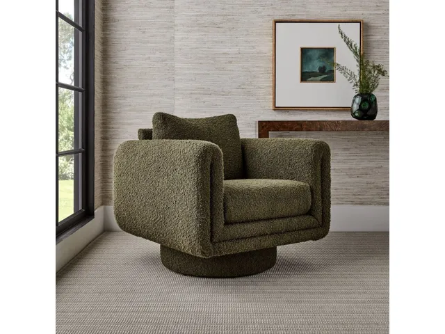 Loop Swivel Chair - Bumpy Ride Moss