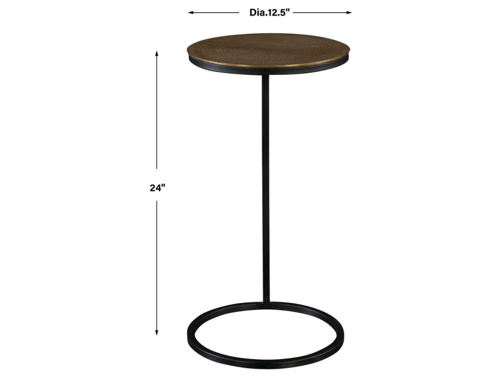 Brunei Accent Table, Gold - image 6