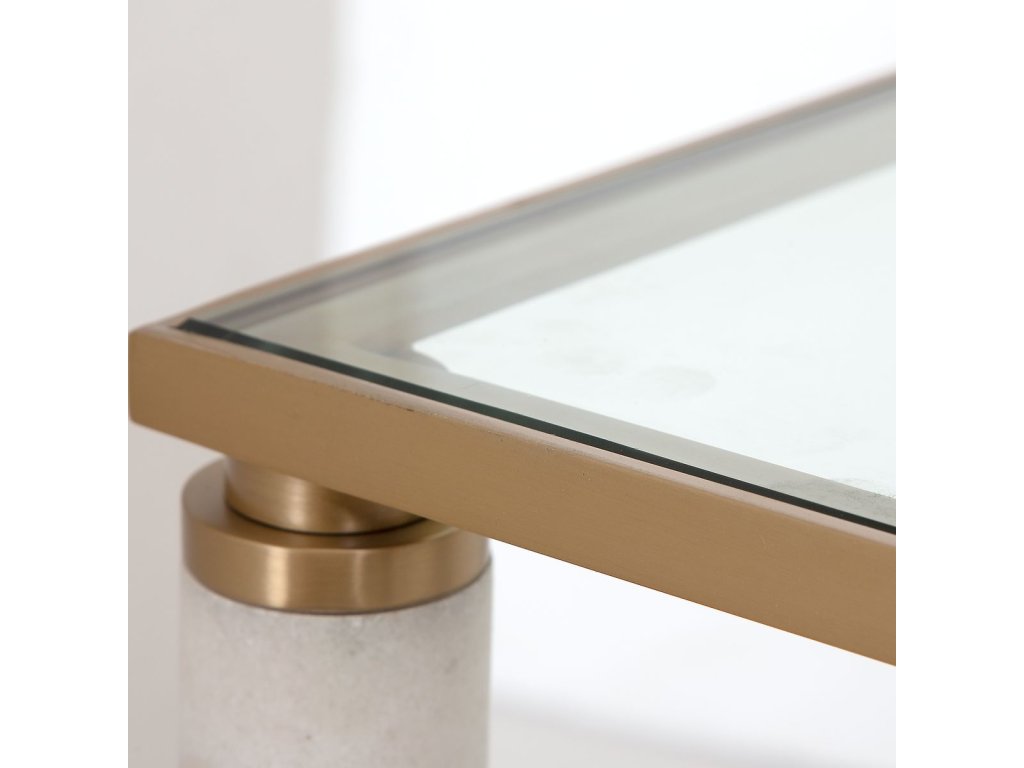 White Pillar Coffee Table - image 3