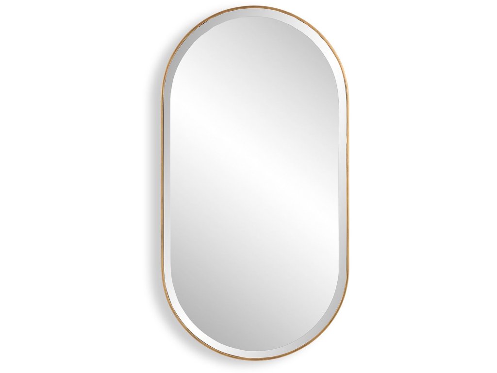 Lago Oval Mirror, Gold - main image