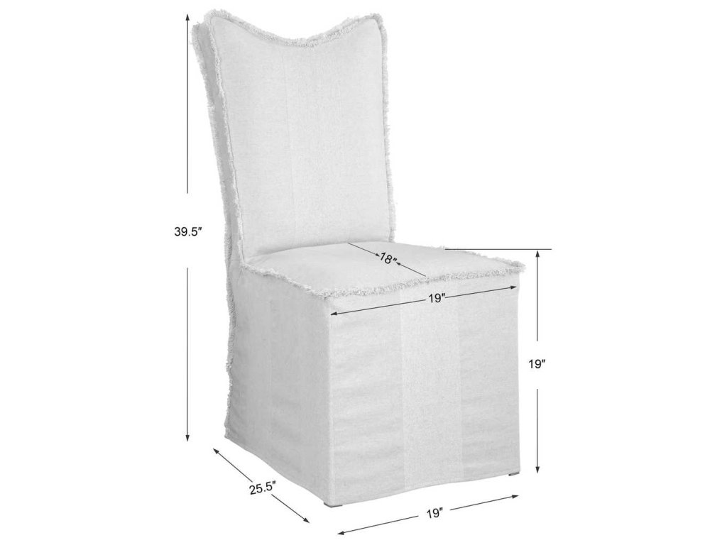 Lenore Armless Chair, Flax, 2 Per Box, Priced Each - image 2