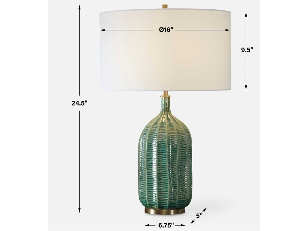 Bixby Green Table Lamp - image 6