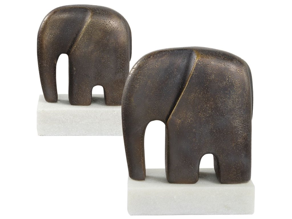 Timeless Tusk Sculptures, S/2 - image 3