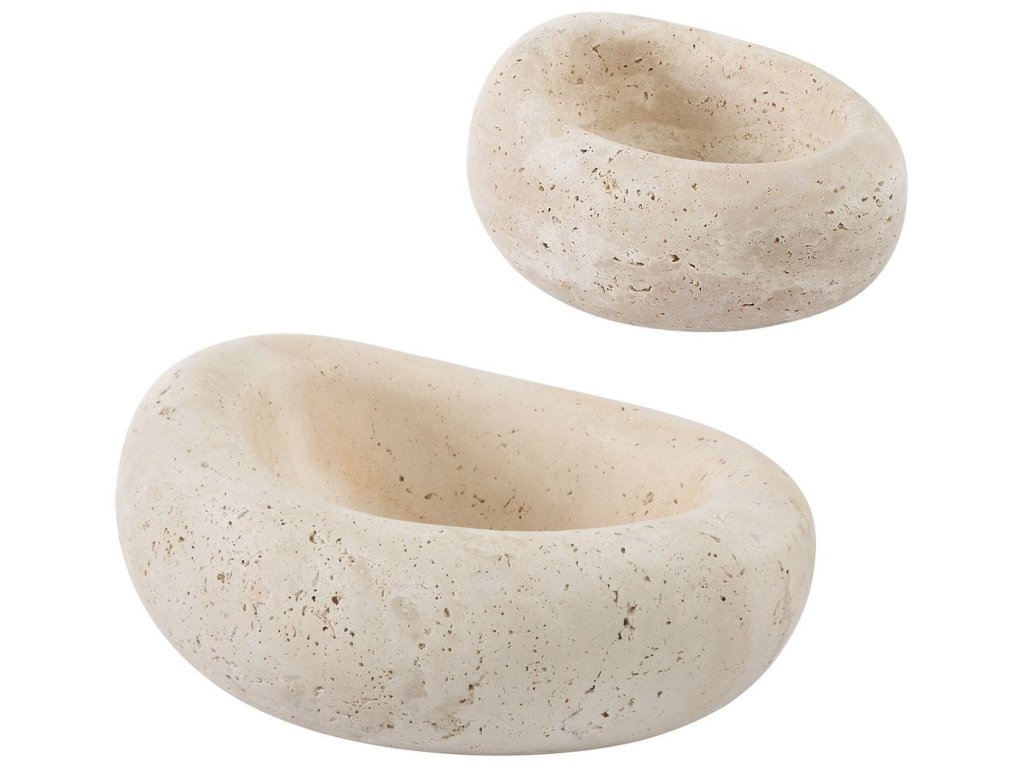 Swaddle Bowls - Travertine, S/2 - image 3