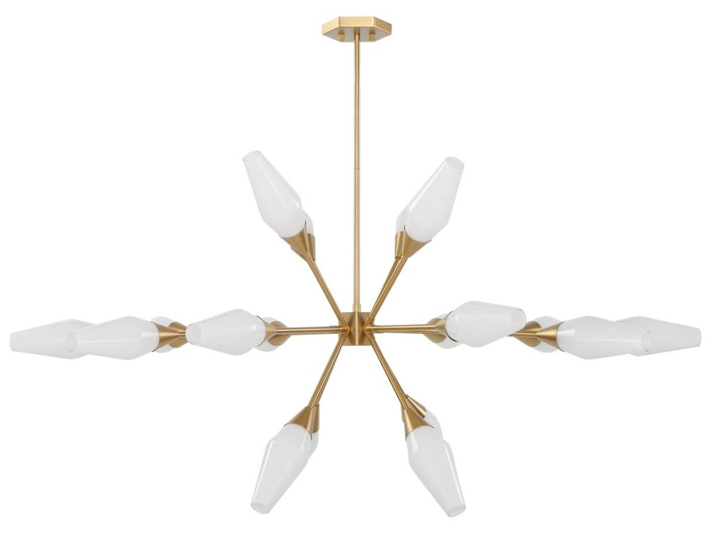 Agapanthus, 18 Lt Pendant - Brass - image 2