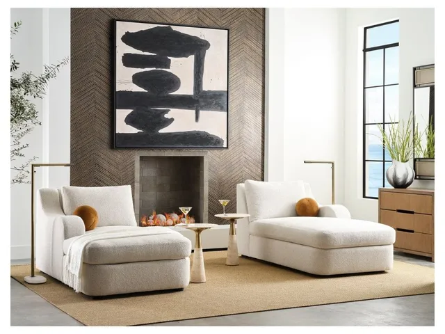 Big Wave Chaise, Right Arm Facing - Snuggle Vanilla - Alternative View