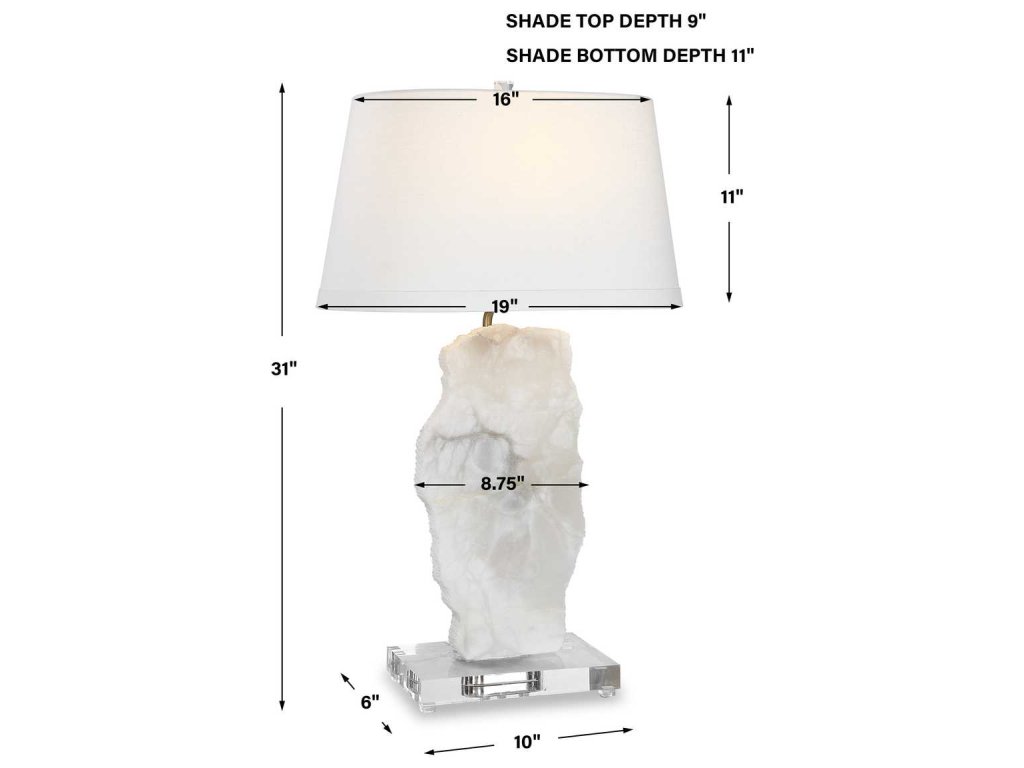 Slice Table Lamp - Alabaster - image 8