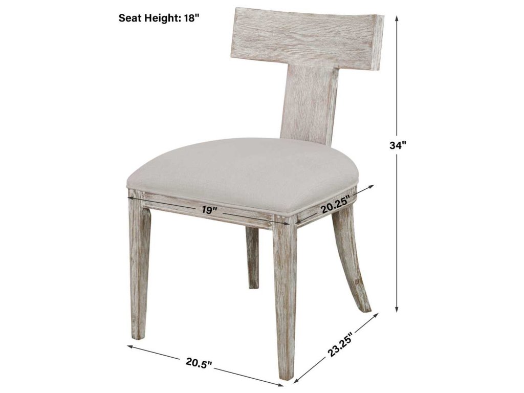 Idris Armless Chair, White, 2 Per Box, Priced Each - image 5