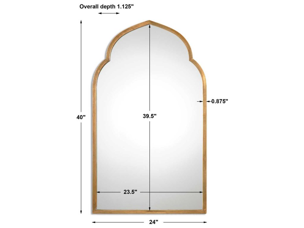 Kenitra Arch Mirror, Gold - image 4