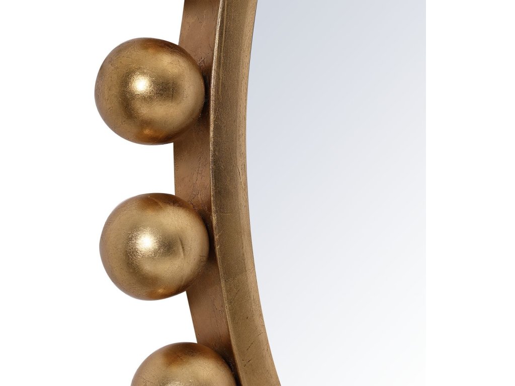 Cyra Round Mirror, Gold - image 3