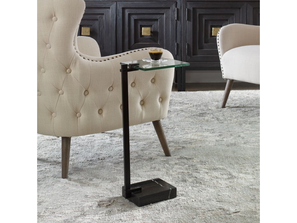 Butler Accent Table, Black - image 1