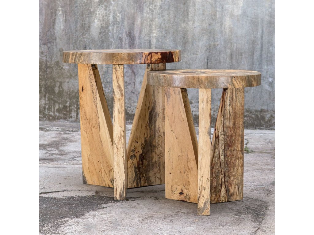 Nadette Nesting Tables, Natural, S/2 - image 5