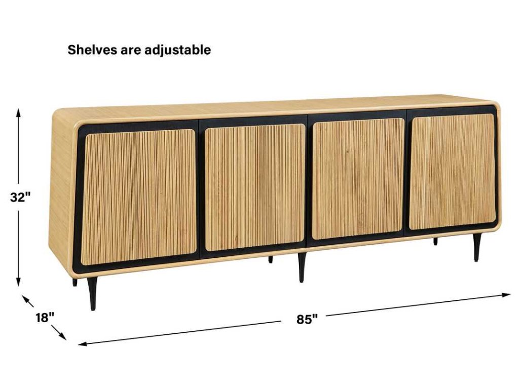 Striation 4 Door Cabinet - image 8