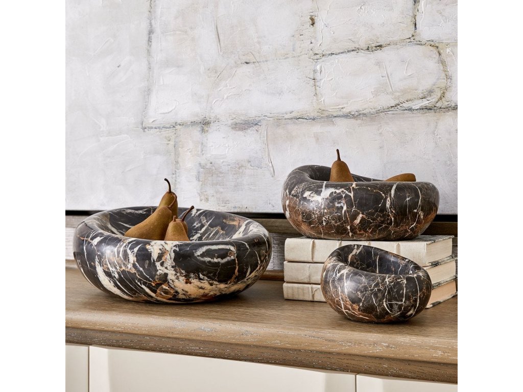 Swaddle Bowls - Michelangelo Marble, S/2 - image 3