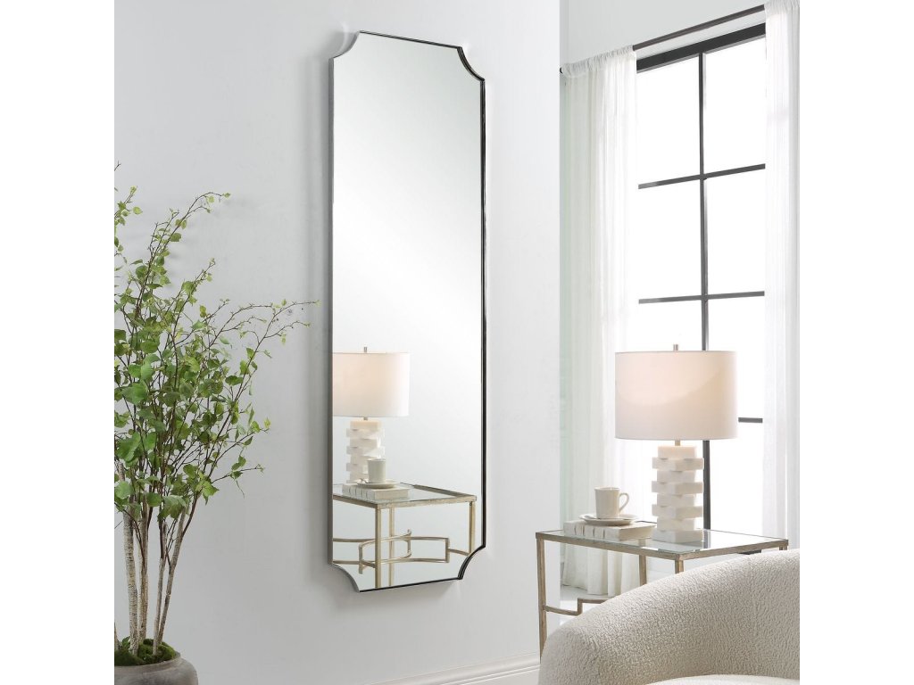 Lennox Tall Mirror, Nickel - image 4