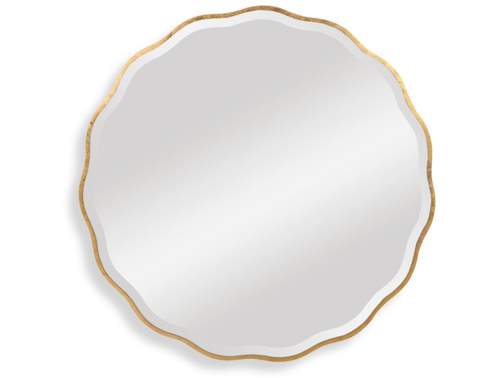 Aneta Round Mirror, Gold - main image