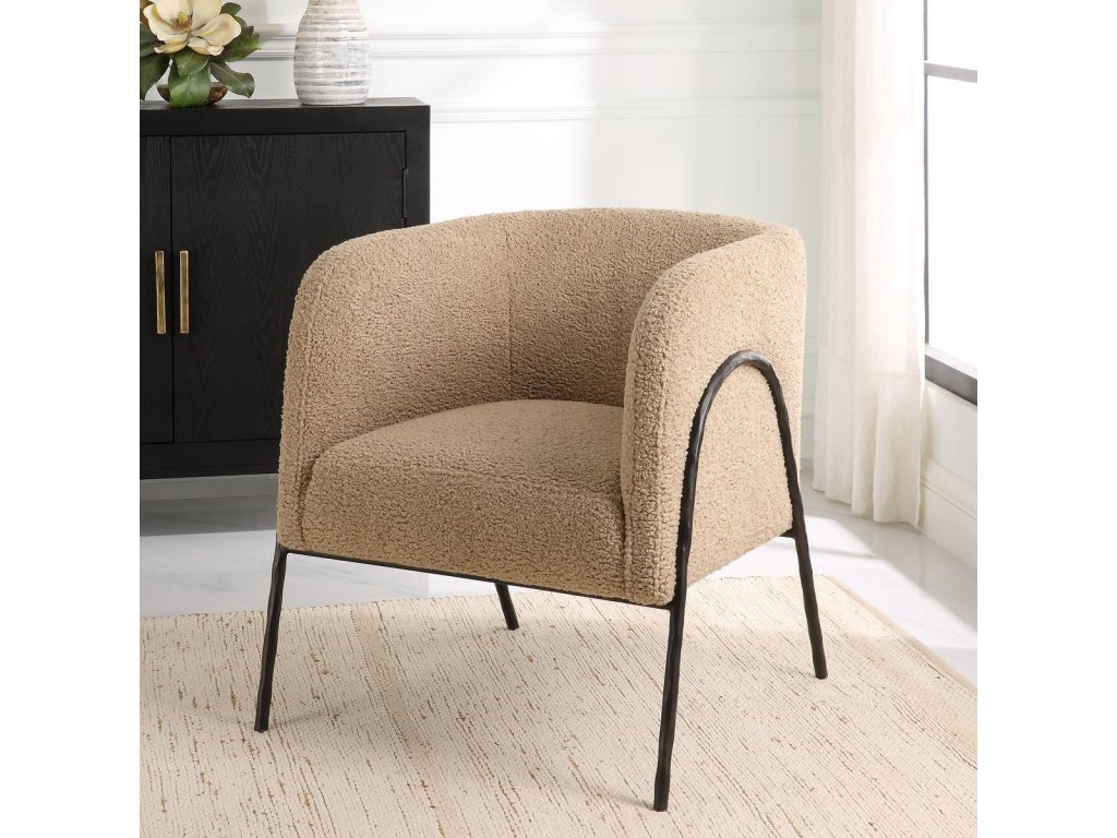 Jacobsen Accent Chair, Latte Shearling - image 1