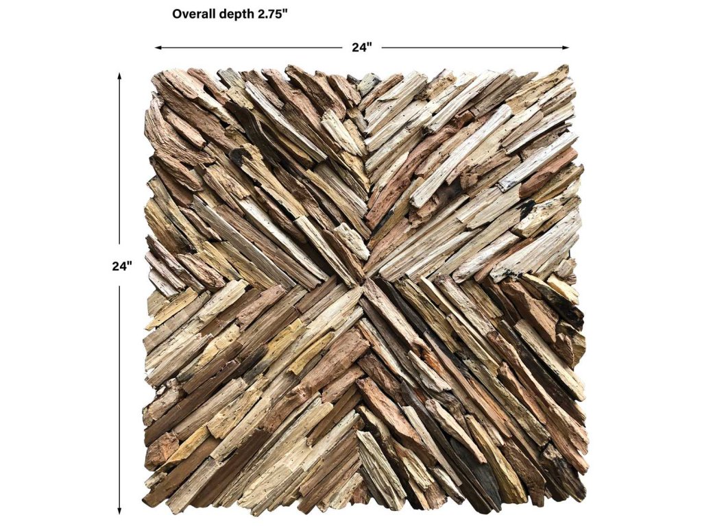 Outland Wood Wall Decor, Natural - image 3