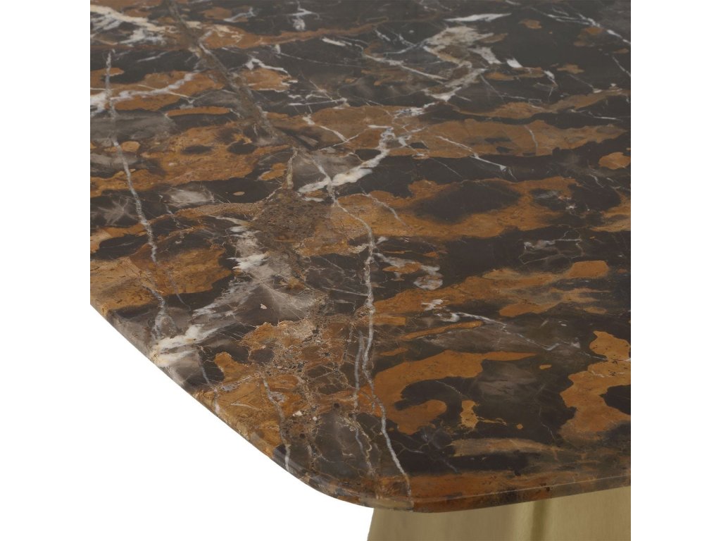 Equilateral Bistro Table - Michelangelo/Brass, 2 Cartons - image 2