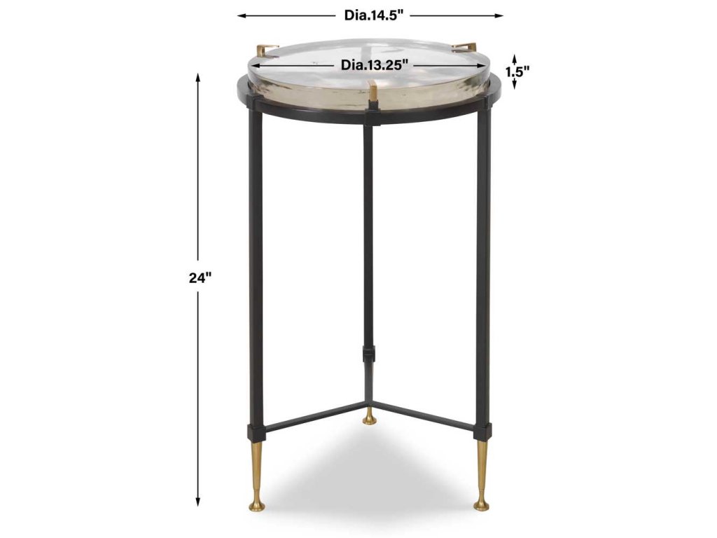 Ice Block Accent Table - Round - image 7