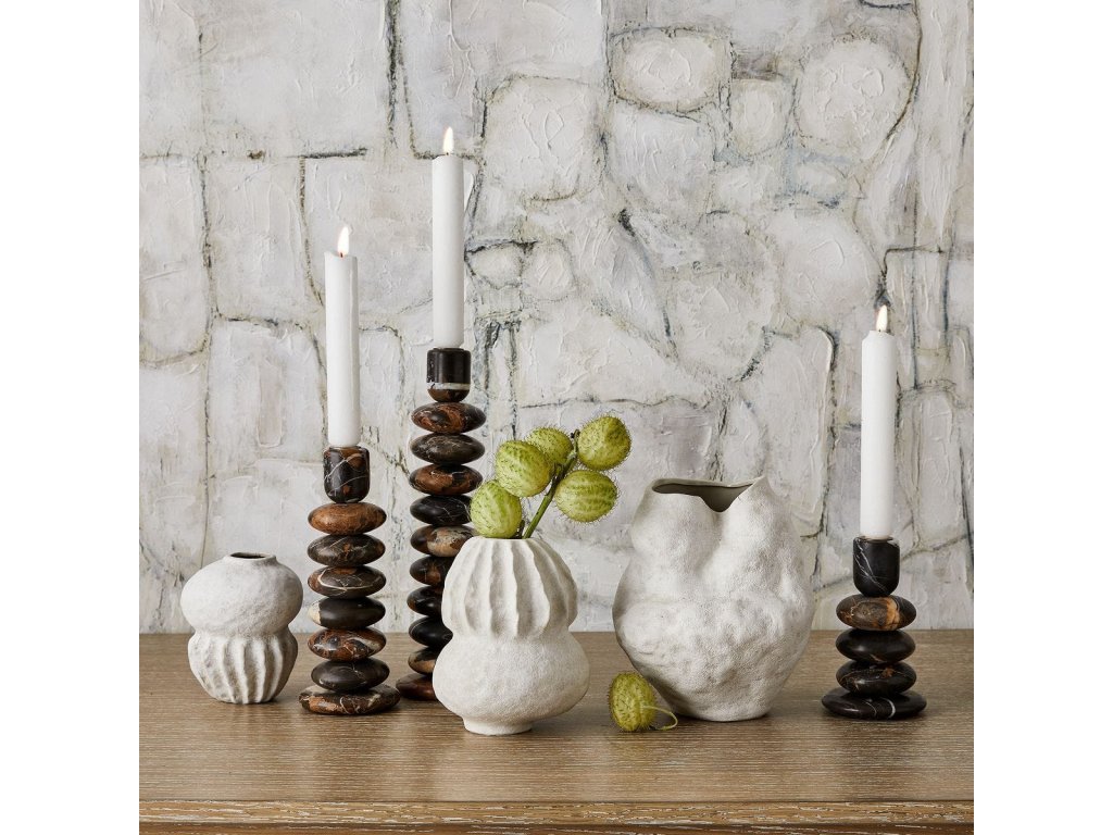Washed Stones Candleholders, S/3 - image 4