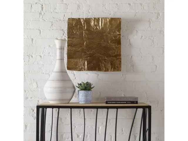 Archive Metal Wall Decor, Brass - Alternative View