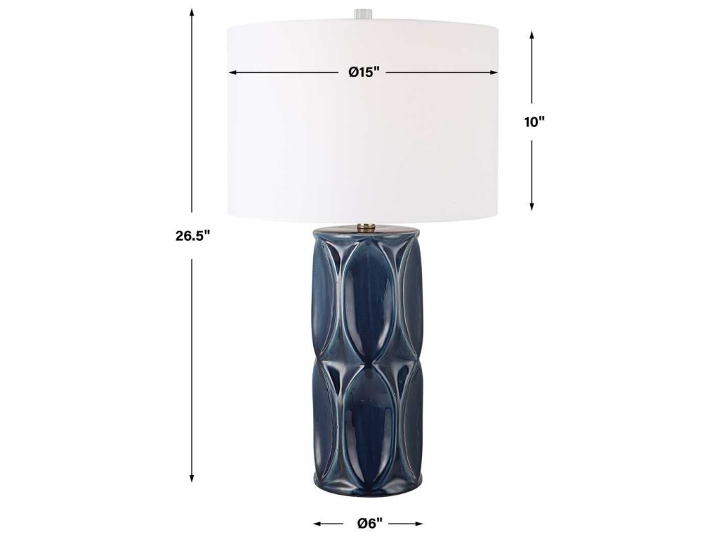 Sinclair Table Lamp, Blue - image 7
