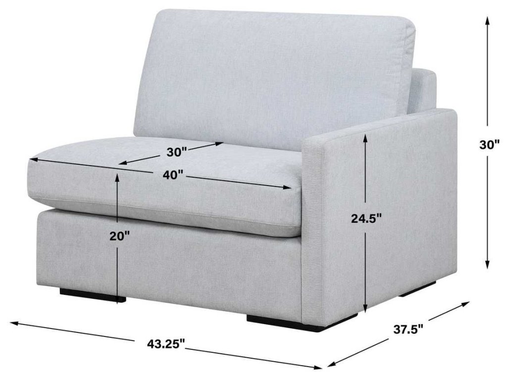 Refuge Sofa, Right Arm Facing, Cloud Blue - image 6