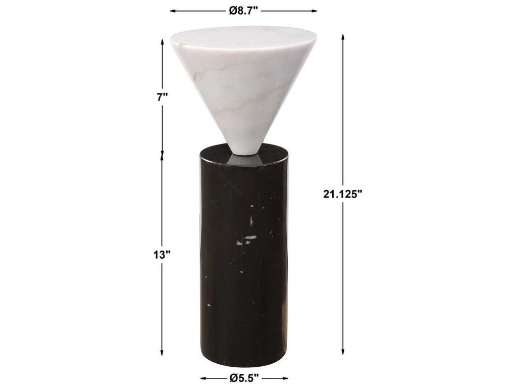 Top Hat Drink Table, White - image 3