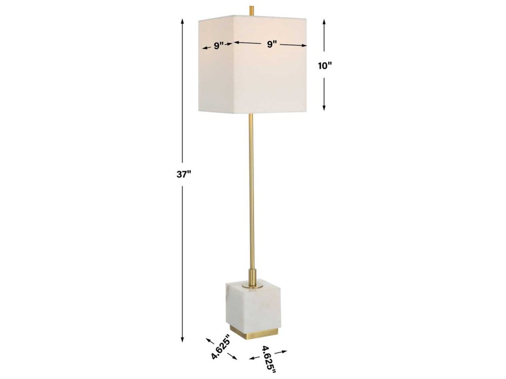 Escort Buffet Lamp, Brass - image 7