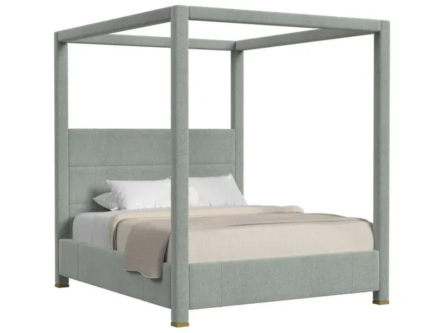 Hibernate Canopy Bed, King - Criss Cross Sea Salt, 2 Cartons