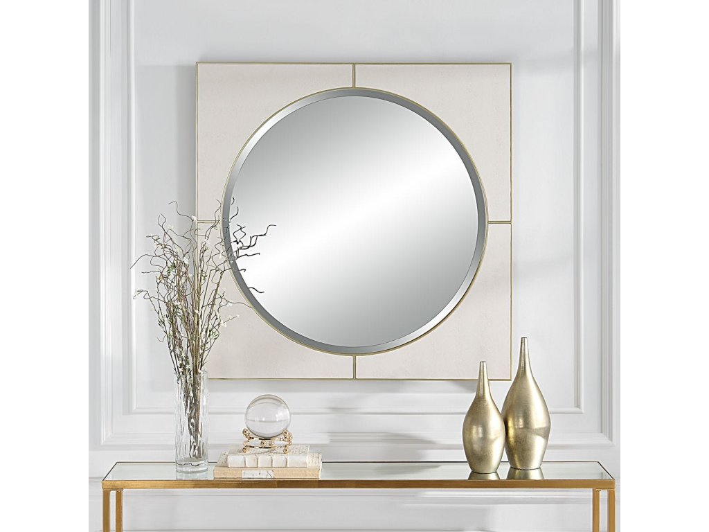Cyprus Square Mirror, White - image 5