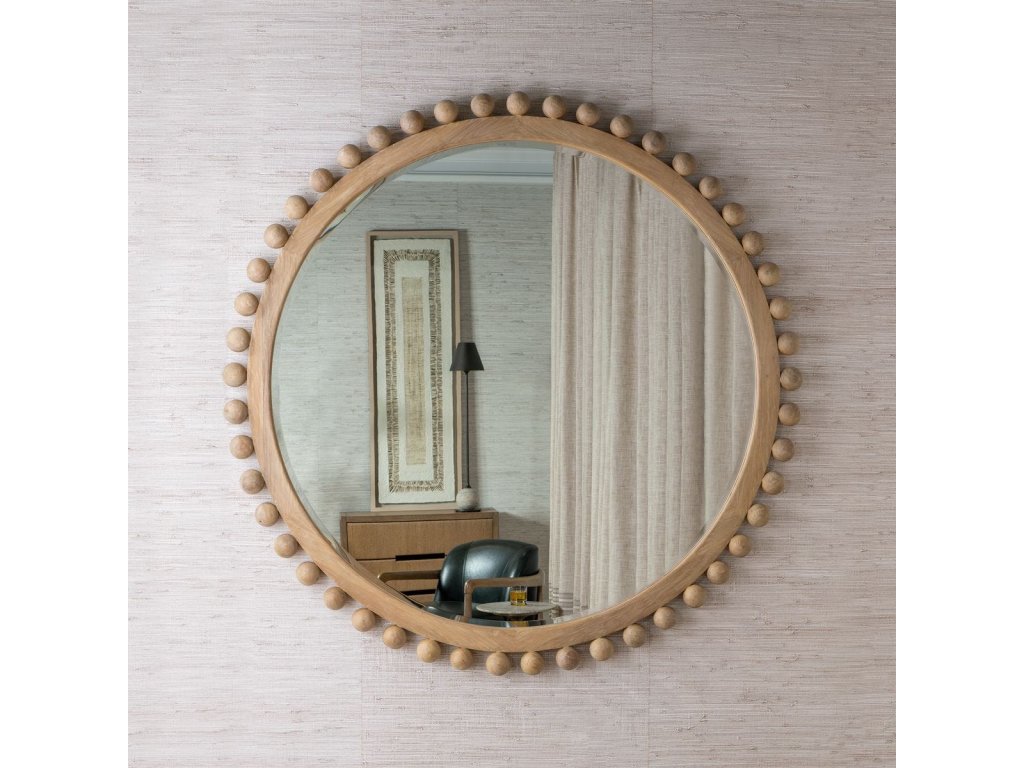 Brianza Round Mirror - 72 Natural - image 1
